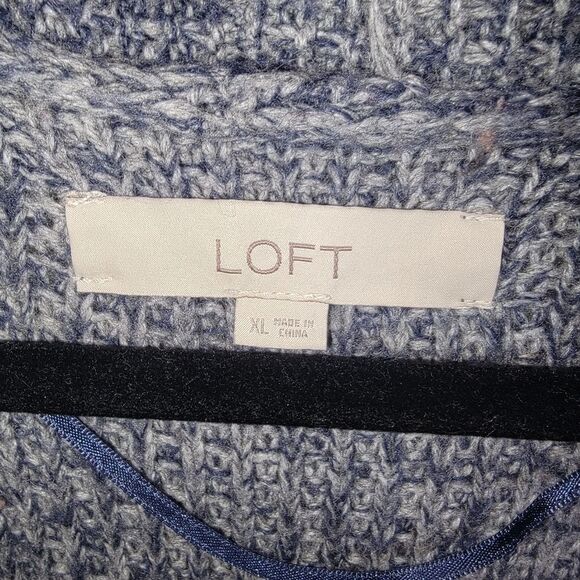 Loft open front wool blend cardigan sweater Size XL - Picture 4 of 6
